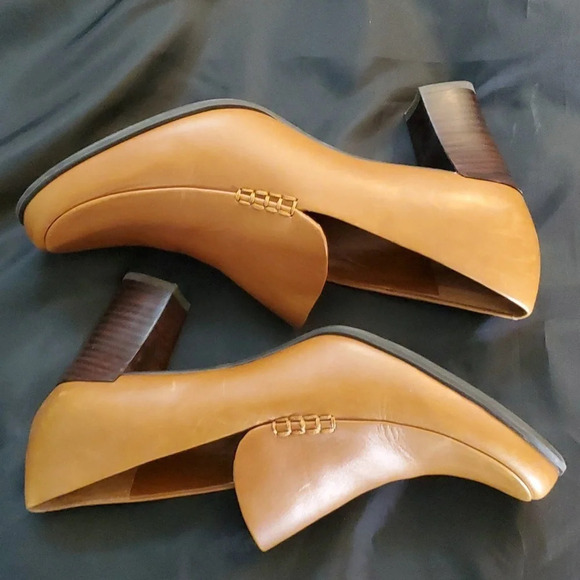 NWOT Franco Sarto Nolan Womens  Leather Upper Slip On Shoe Carmel Color - Picture 6 of 8